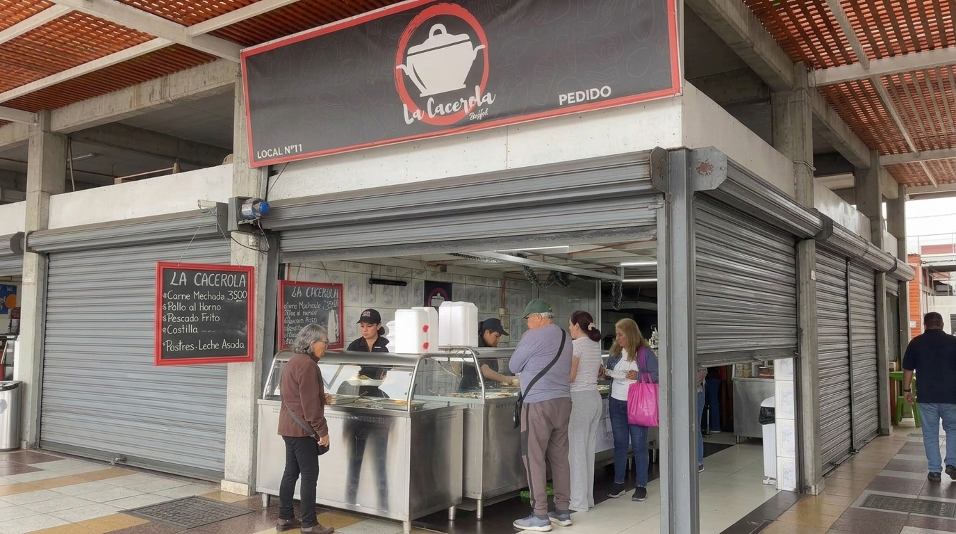 Local de comida casera La Cacerola en Terminal Agropecuario de Iquique, Pasillo 1 Local 11